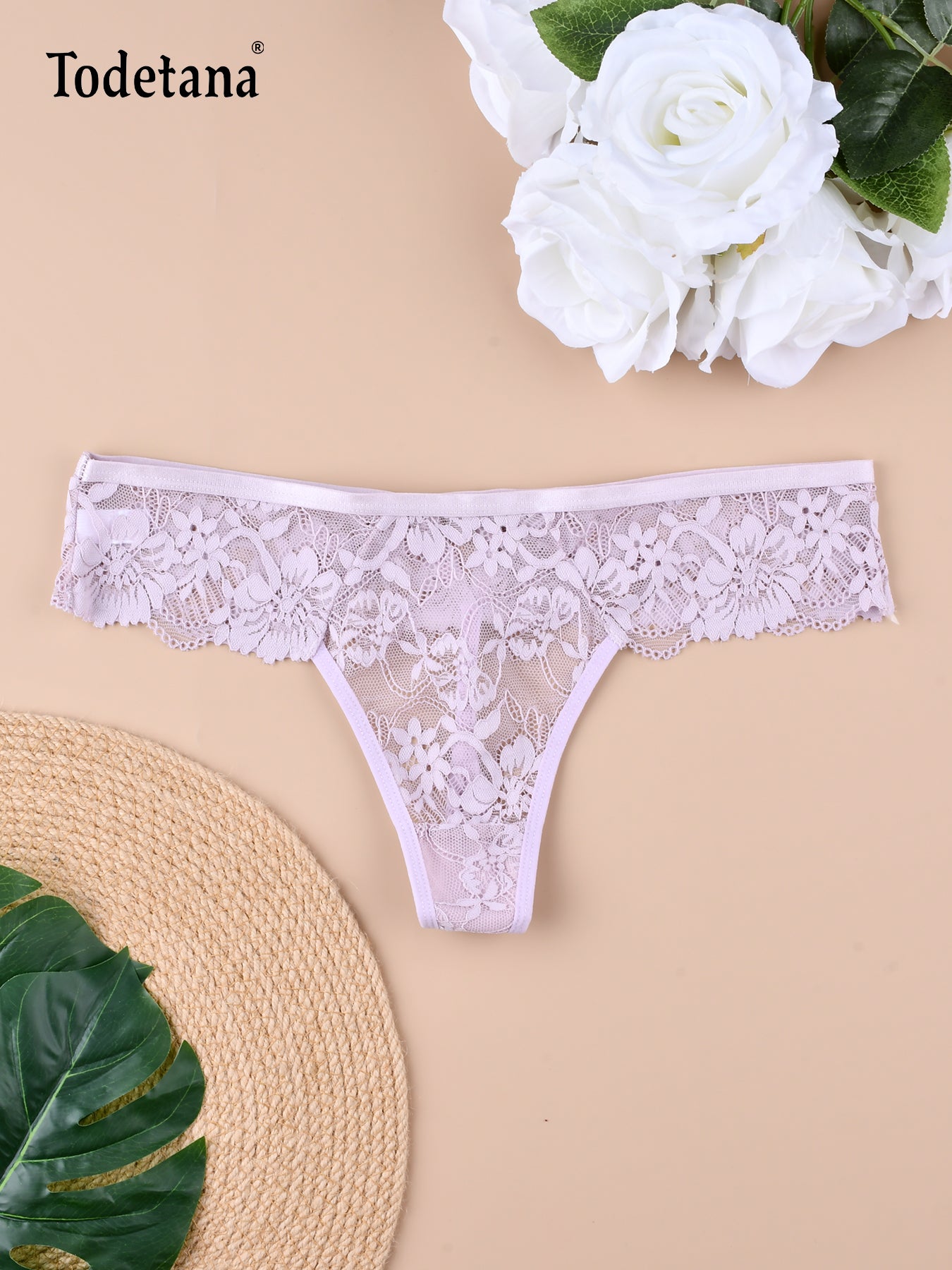 Sparkle V Lace Thong 4 Pack